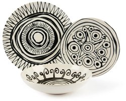 Excelsa Italiaans Design Tribal Serviesset – 12-Delig – Multicolor – Porselein – 4 Personen