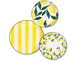 Excelsa Positano Serviesset 18-delig – Multicolor – Italiaans Design – Voor 6 Personen