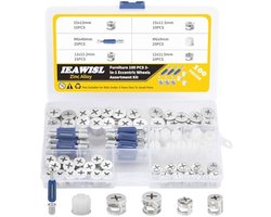 Excentrische Meubelverbinders 100 stuks - Meubelverbindingen Voor Kasten en Meubels