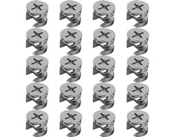 Excentrische meubelverbinders 20 stuks - Duurzame connectoren voor meubels
