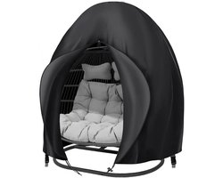 EXCITAT Hangstoelhoes - Hangstoel beschermhoes - Eivormige stoelhoes - Buiten - Waterdicht en stofdicht - Met rits - Voor hangmanden en schommelstoelen