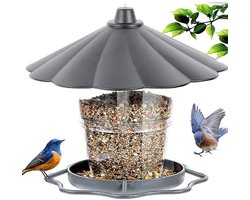 EXCITAT Voederhuisje voor buiten - Waterdicht - Ophangbaar - Geschikt voor thuis, terras en balkon