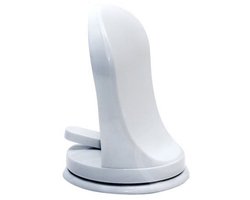 EXCITAT Voetenbank - Douchevoetenbank - met zuignap - Eenvoudig te installeren - voor badkamers - Wit