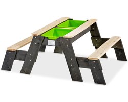 EXIT Aksent Zand- Water- & Picknicktafel (2 Bankjes) - Watertafel - Zandbak - Hout - Kinderen Buiten