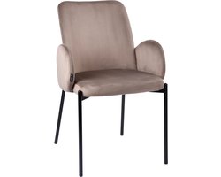 ExitoDesign GUSTO Serie - Eetkamerstoel - Velvet Bekleding - Ergonomisch Ontwerp - Bruin