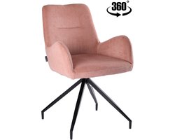 ExitoDesign KEMAL - Bureaustoel - Roterend - Roze Stof