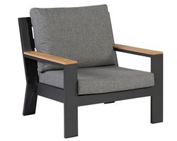 Exotan Fauteuil Buiten Valerie - Aluminium - Antraciet - 80x82x84