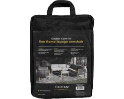 Exotan San Remo Beschermhoes Fauteuil - PE - Zwart - 45x30x14