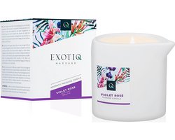 Exotiq - Massagekaars - Massage Kaars - Massage Candle - Violet Rose - 200g