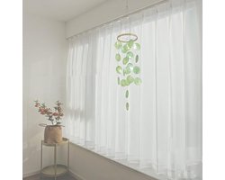 Exotisch Windspel - Decoratie voor Binnen en Buiten - 1 stuk - Pasteltint - Bamboe en Schelpen