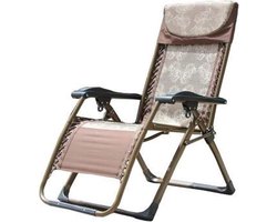 Extra Brede Opvouwbare Ligstoel – Verstelbare Zonnebank & Comfortabele Sling Deck Stoel Voor Tuin - Patio En Gazon