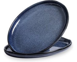 Extra Grote Ovale Keramische Serveerschaal - 14.5 Inch - Porselein - Diner Borden - Lange Serveerschotel - Party Restaurant Voedsel - Vlees Sushi Vis Kalkoen Schotel