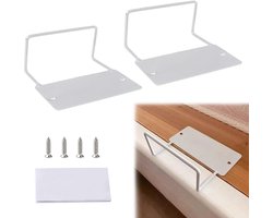 Extra Sterke Antislip Matrashouders voor Universeel Bedframe - Set van 2, Wit