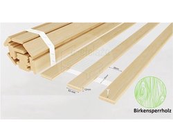 Extra sterke lattenbodem 120x200 cm - ongelakt voor gezonde nachtrust