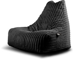 Extreme Lounging - b-bag mighty-b cord - zitzak voor volwassenen - voor binnen - zachte & comfortabele stof - Storm grijs