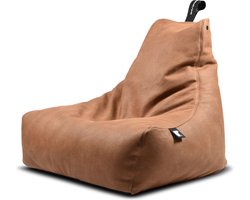 Extreme Lounging - b-bag mighty-b luxury - zitzak voor volwassenen - voor binnen - comfortabele leatherlook - Tan