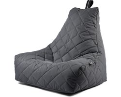 Extreme Lounging - b-bag mighty-b quilted- zitzak voor volwassenen - binnen & buiten - uv- en waterbestendig - Grey