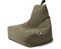 Extreme Lounging - b-bag mighty-b suede - zitzak voor volwassenen - voor binnen - zacht suede stof - Moss