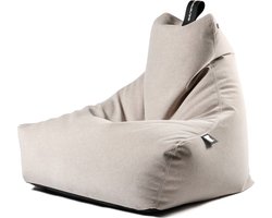 Extreme Lounging - b-bag mighty-b suede - zitzak voor volwassenen - voor binnen - zacht suede stof - Stone