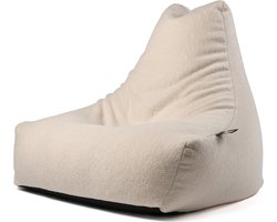 Extreme Lounging - b-bag mighty-b teddy - zitzak voor volwassenen - voor binnen - zacht & comfortabel - Ivory