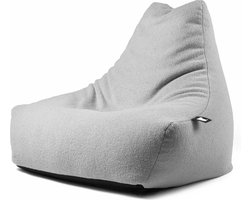 Extreme Lounging - b-bag mighty-b teddy - zitzak voor volwassenen - voor binnen - zacht & comfortabel - Soft grey