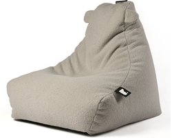 Extreme Lounging - b-bag mini-b teddy - zitzak voor kinderen - voor binnen - zacht & comfortabel - Soft grey