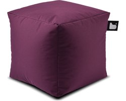 Extreme Lounging - b-box - vierkante poef - binnen & buiten - UV- en waterbestendig - 40x40cm - Berry