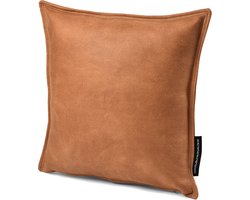 Extreme Lounging - b-cushion luxury - lounge- en sierkussen - voor binnen - comfortabele leatherlook - 40x40cm - tan
