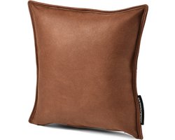 Extreme Lounging - b-cushion luxury - lounge- en sierkussen - voor binnen - comfortabele leatherlook - 43x43cm - chestnut