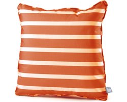 Extreme Lounging - b-cushion pattern awning stripe - lounge- en sierkussen - binnen & buiten - uv- en waterbestendig - 50x50cm - oranje