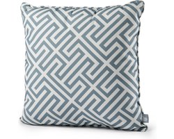 Extreme Lounging - b-cushion pattern maze - lounge- en sierkussen - binnen & buiten - uv- en waterbestendig - 50x50cm - sea blue