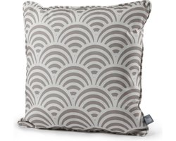 Extreme Lounging - b-cushion pattern shell - lounge- en sierkussen - binnen & buiten - uv- en waterbestendig - 50x50cm - zilvergrijs