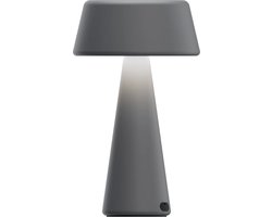 Extreme Lounging - b-lamp - decoratieve tafellamp oplaadbaar - binnen & buiten - draadloos en dimbaar - 20x12cm - smoke grey