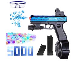 F817D paars LOLOCK elektrische waterkogel Vol reeks haarmodus + 5000 waterkogels Vol kinderspeelgoed buiten Vol ouder-kind interactie / zomer waterpistool oorlog artifact
