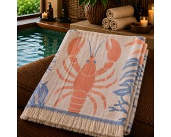 Fabric Box - Jacquard - Hamamdoek 100x180 cm - 100% Katoen - Dubbelzijdig - Turkse Handdoek & Strandlaken - Sauna, Spa & Wellness