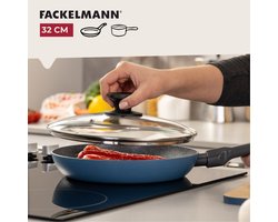 Fackelmann 32cm glazen kookdeksel