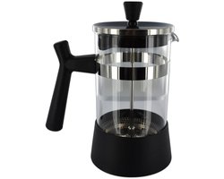 Fackelmann 42237 Italiaanse perskoffiezetter, koffiezetter, Italiaanse koffiezetter 0,6 l, perskoffiezetter, Kunststof, Glas, Roestvrij staal, Transparant, 18 x 14 cm