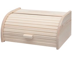 Fackelmann 521780 Brooddoos, Bewaarbox voor brood en gebak, Dennenhout, 40 x 28 cm