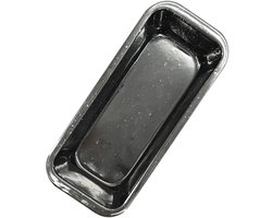 Fackelmann 687445 Broodvorm, witbroodvorm, broodvorm, cakevorm, briochevorm, taartvorm, Staal, Email, Zwart, 29 cm x 13 cm x 6,5 cm