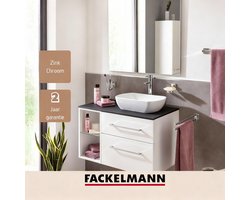 Fackelmann 86753 tandenborstelhouder, badkameropberging badkamerhouder tandenborstelopberging, Zink, Verchroomd, Glas, 11 x 10 x 7 cm