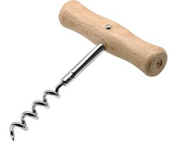 Fackelmann Basic Kurkentrekker 10.5 cm Hout/Chroom