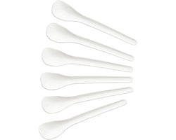 Fackelmann Eierlepels 14 cm 6 Stuks Wit