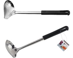 Fackelmann Sauslepel 26 cm Zwart PP/RVS