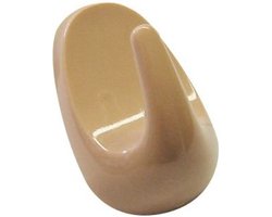 Fackelmann -Tecno - ophanghaakje - crème -3 stuks zelfklevend