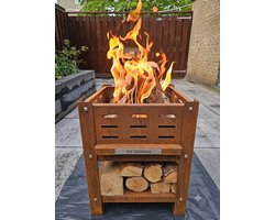 FAF Techniek FAF Slim - Barbecue en Vuurkorf - Cortenstaal - 40x40x50 cm