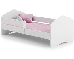 FALA - Peuterbed - 140x70cm - met hekje & matras - wit