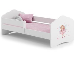 FALA - Peuterbed - 160x80cm - met hekje & matras - fee thema