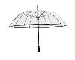 Falconetti Bruiloft paraplu - windproof - transparant - 110 cm - extra sterk - bruid/bruidegom