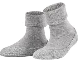 FALKE Cosyshoe antislip noppen merinowol huissokken pantoffels dames grijs - Maat 37-38
