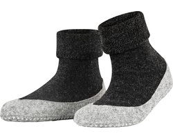 FALKE Cosyshoe antislip noppen merinowol huissokken pantoffels dames grijs - Maat 39-40